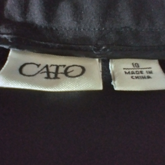 Cato Elegant Black Women's Maxi Skirt Flared Size 10 Goth Witchy Flowy - Picture 3 of 8